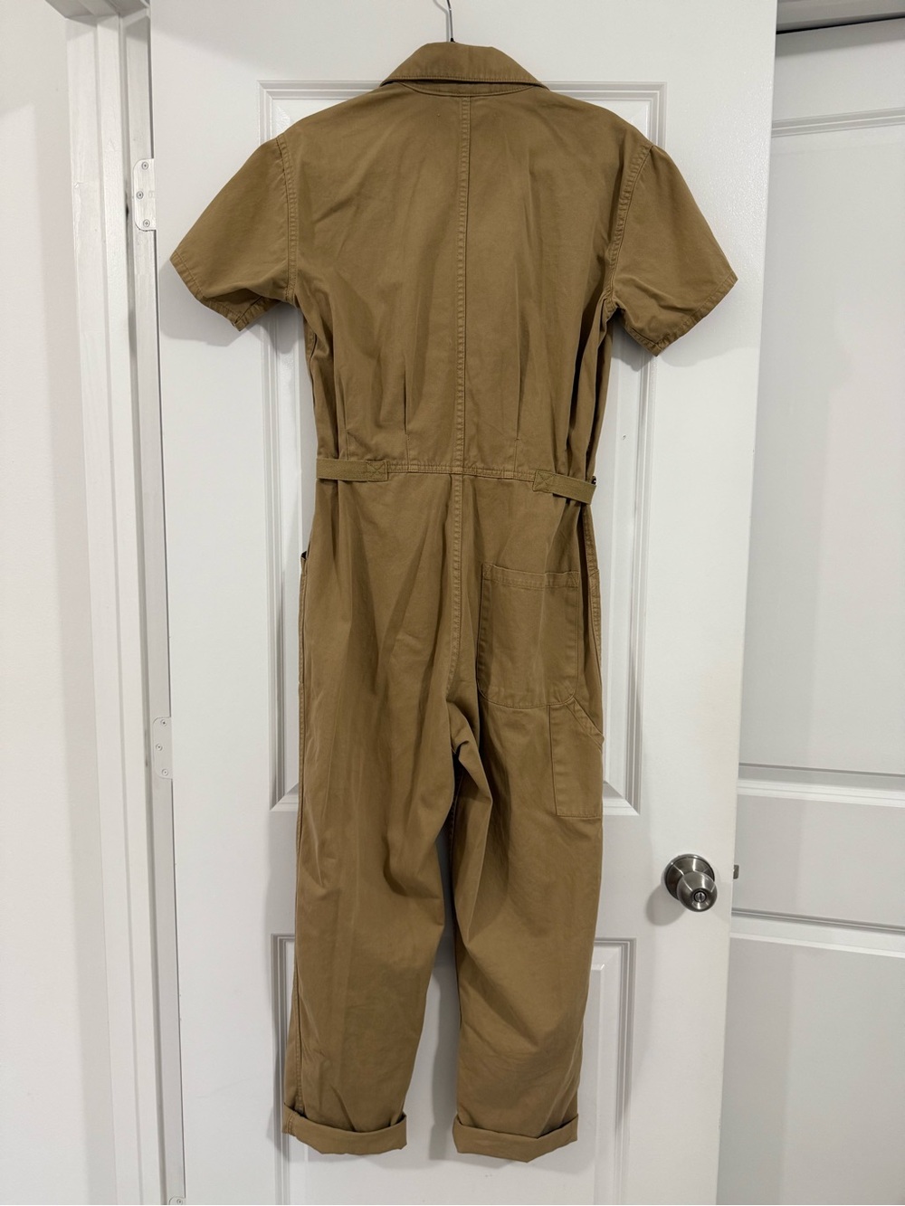 pistola Short-Sleeve Utility Jumpsuit in Khaki - Picture 5 of 5
